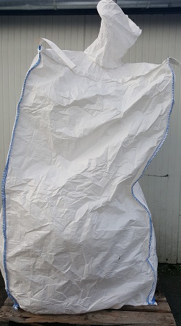 Worki Big Bag 1,95 R po jednorazowym transporcie ryżu preparowanego, lej góra dół