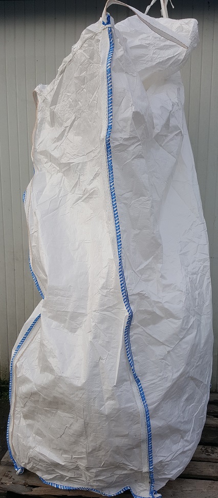 Worki Big Bag 1,95 R po jednorazowym transporcie ryżu preparowanego, lej góra dół